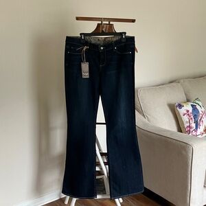 PAIGE Dark Indigo Flare Jeans